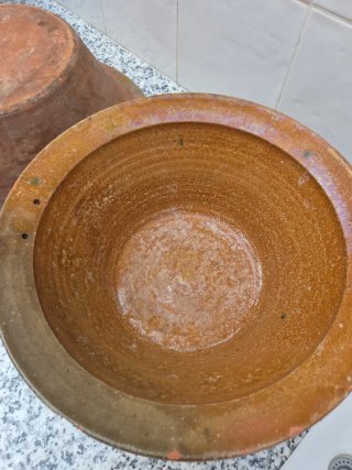 Juego de 3 Lebrillos de Barro