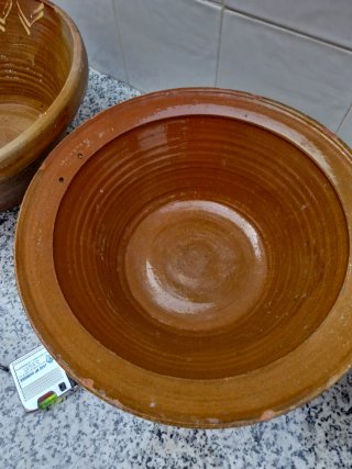 Juego de 3 Lebrillos de Barro