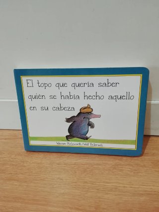 Libro infantil El topo que quería saber quién se