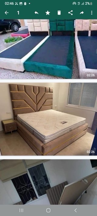Cama canapé tapizada terciopelo gris