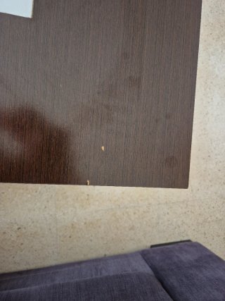 Mesa de salón madera y cristal