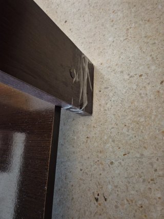 Mesa de salón madera y cristal