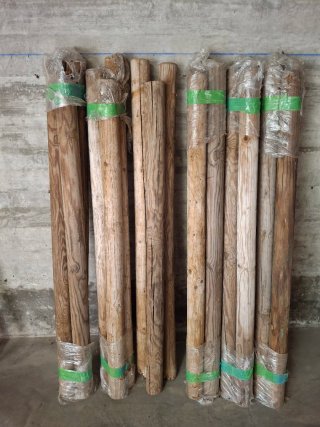 9 Postes Madera 150cm x 8cm