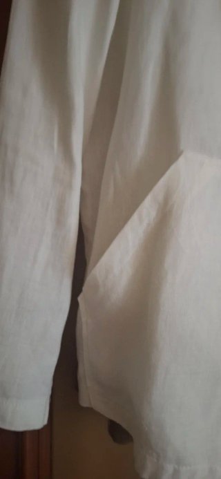 Giubbino bianco con cappuccio tg. M/L
