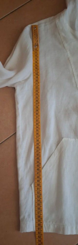 Giubbino bianco con cappuccio tg. M/L