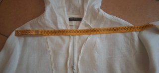 Giubbino bianco con cappuccio tg. M/L