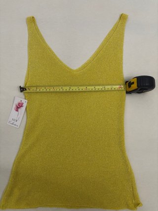 Top verde amarillo brillante