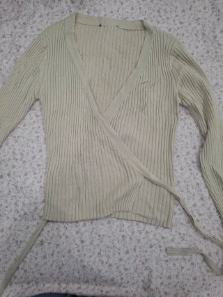 Rebeca/Jersey beige cruzado talla única