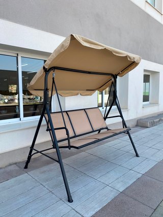 Liquidamos Columpio 3 plazas beige + envio