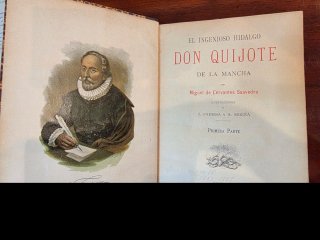 Libros Don Quijote de la Mancha  2 Tomos