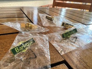 Pines Insignias Barbour originales 5X15€
