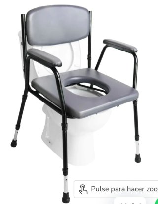 URGE VENDER Silla para inodoro azul y marrón