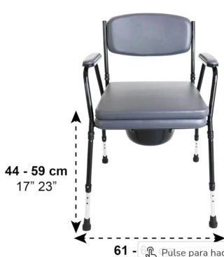 URGE VENDER Silla para inodoro azul y marrón