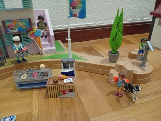 Tienda de Helados Playmobil con Figuras