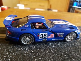 Coche Scalextric Viper GTS Azul