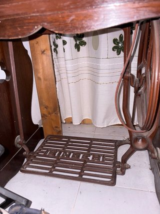 Máquina de coser Singer antigua 1933 conmueble ori