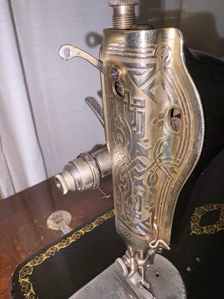 Máquina de coser Singer antigua 1933 conmueble ori