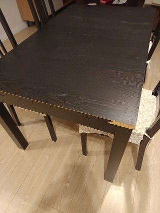 Mesa comedor extensible + 4 sillas