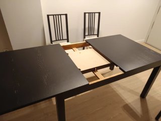 Mesa comedor extensible + 4 sillas