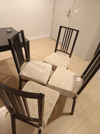 Mesa comedor extensible + 4 sillas