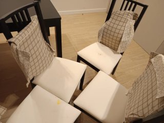 Mesa comedor extensible + 4 sillas