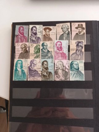 Lote 15 sellos personajes históricos España
