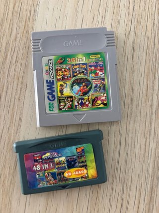 Cartucho Juego Game Boy Advance 36 en 1 y 48 en 1