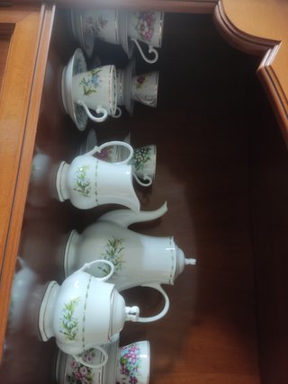 Juego de café Royal Kent porcelana inglesa