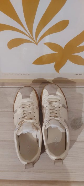 Zapatillas Mango Mujer Beige/Blanco
