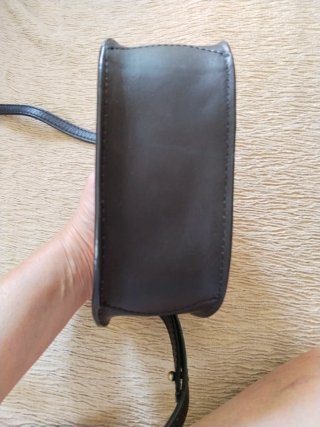 Bolso piel Southern Cotton negro tachuelas