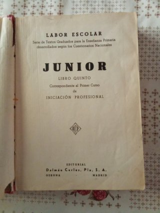 Libro iniciación profesional Junior para niñas 195