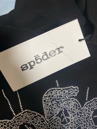Sudadera Spider con diamantes