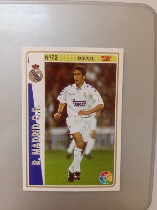 Cromo Raúl Real Madrid Nº72 94/95