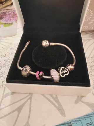 Pulsera Pandora 19cm con charms