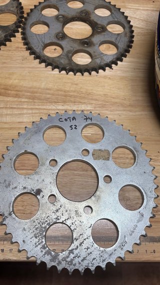 Corona Montesa Cota 74 - 52 dientes