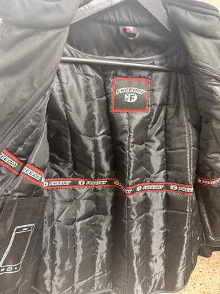 Chaqueta Moto Negra y Rosa Talla S