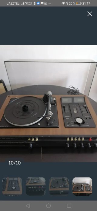 Tocadiscos Dual CT 550 con cassette