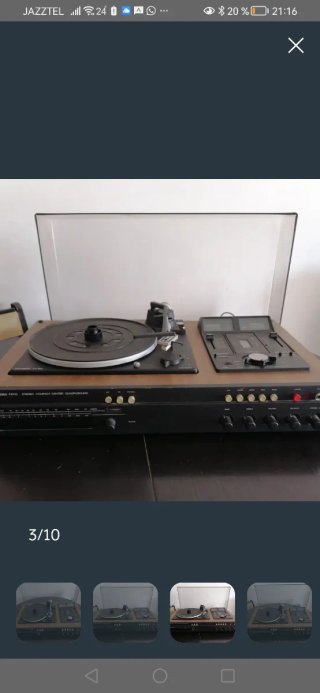 Tocadiscos Dual CT 550 con cassette