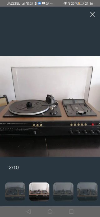 Tocadiscos Dual CT 550 con cassette