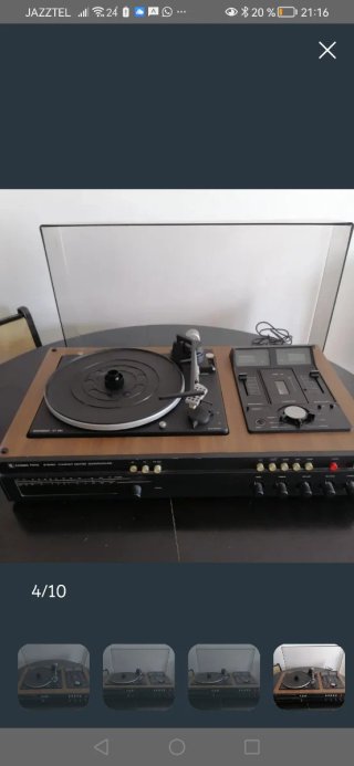 Tocadiscos Dual CT 550 con cassette