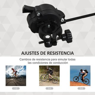 Rodillo Bici Magnético Ajustable 5 Niveles Negro