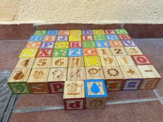 Bloques de Madera Educativos para Bebés