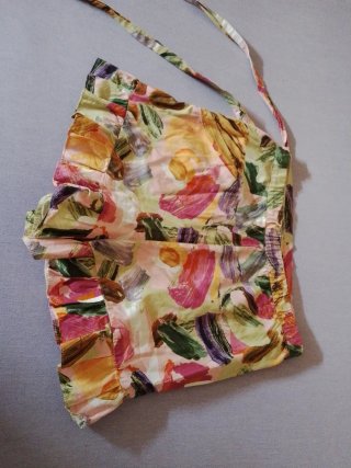 Falda pantalón Zara floral volantes
