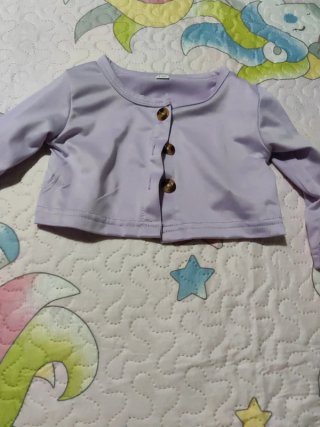 Conjunto bebé vestido y rebeca mariposas