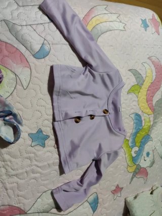 Conjunto bebé vestido y rebeca mariposas