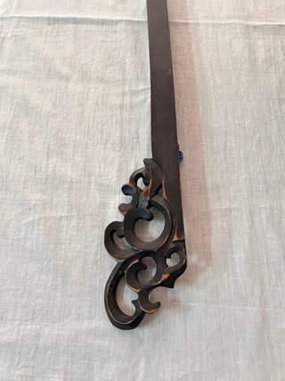 Barra madera para colgar tapices decorativa
