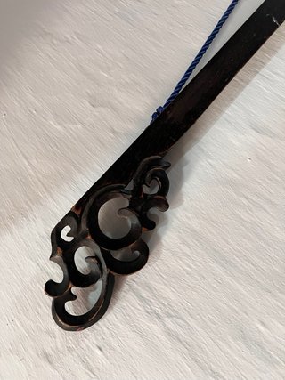 Barra madera para colgar tapices decorativa