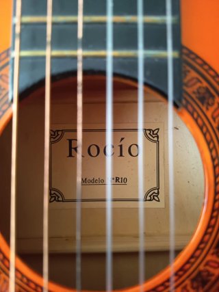 Guitarra Española Rocío , Naranja con Funda