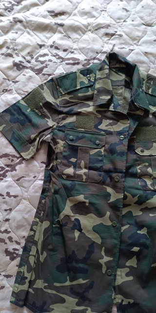 Camisa Militar Camuflaje España Talla 3