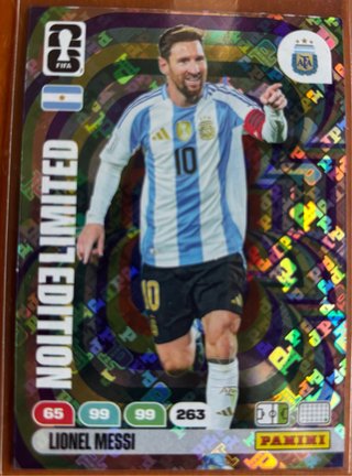 Ficha Messi Ed. Limitada Panini Mundial 26